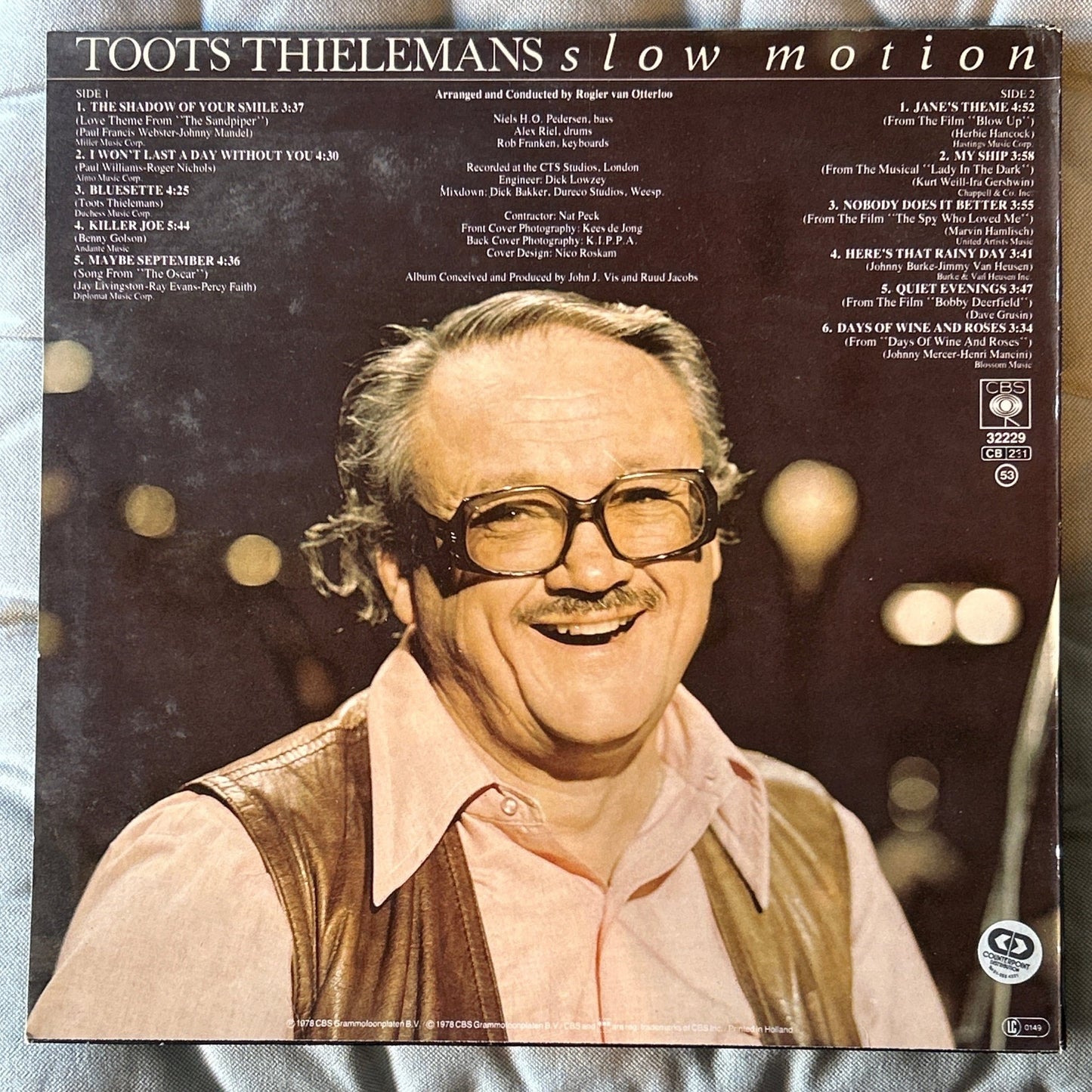 LP Toots Thielemans – Slow Motion 2ª Mano - DISCOS NAKASHA
