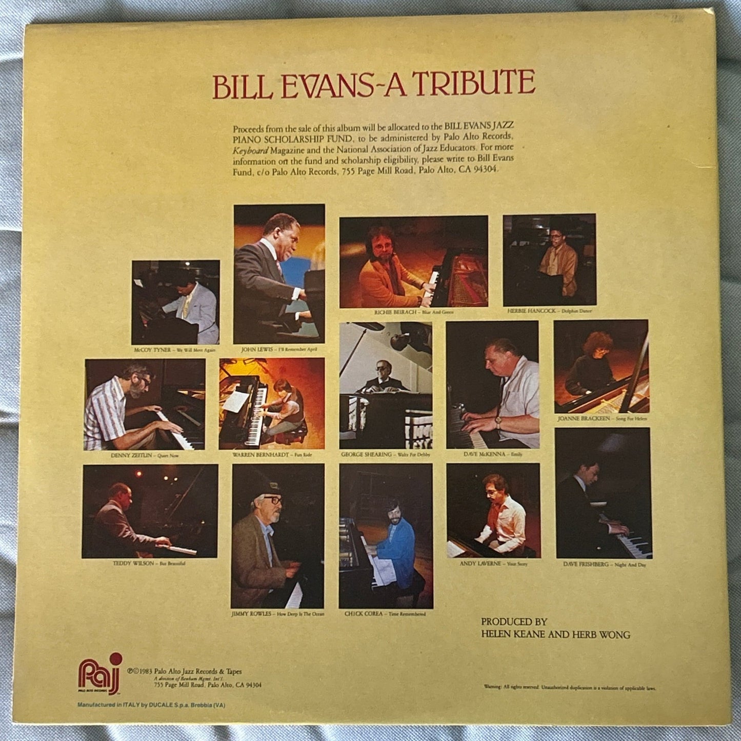 LP V/A – Bill Evans ~ A Tribute 2ª Mano - DISCOS NAKASHA