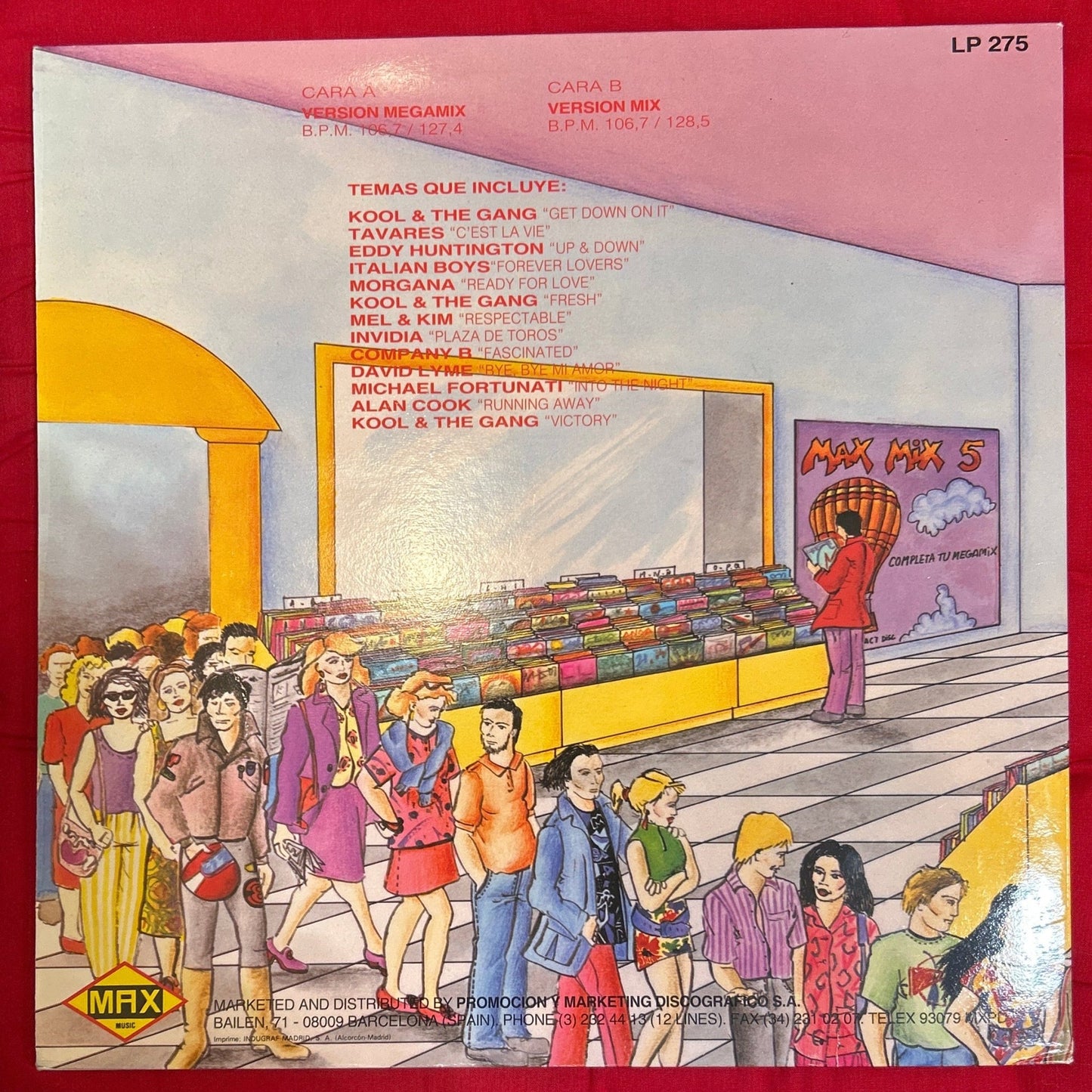 LP V/A – Max Mix 5 (2ª Parte) 2ª mano - DISCOS NAKASHA