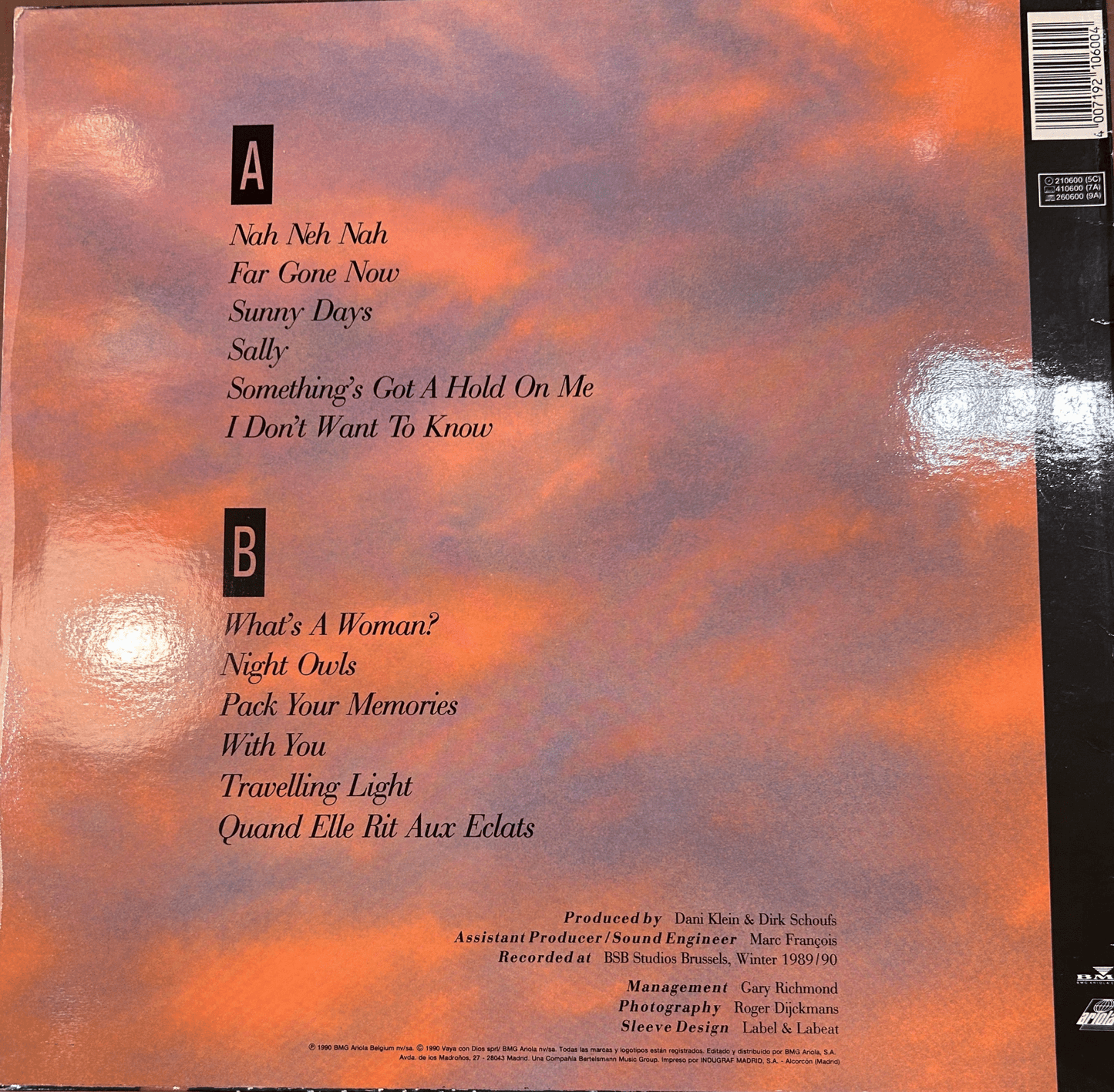 LP Vaya Con Dios – Night Owls 2ª Mano (Producto exclusivo recogida en tienda) - DISCOS NAKASHA