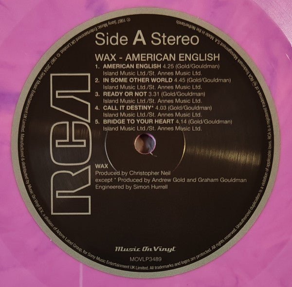 LP Wax – American English Nuevo precintado - DISCOS NAKASHA