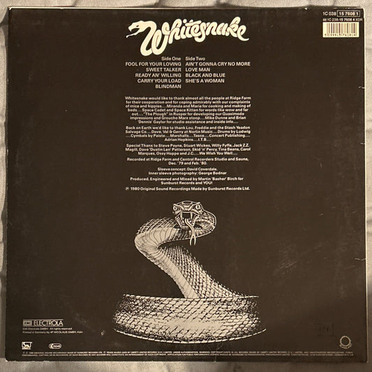 LP Whitesnake – Ready An' Willing 2ª Mano - DISCOS NAKASHA