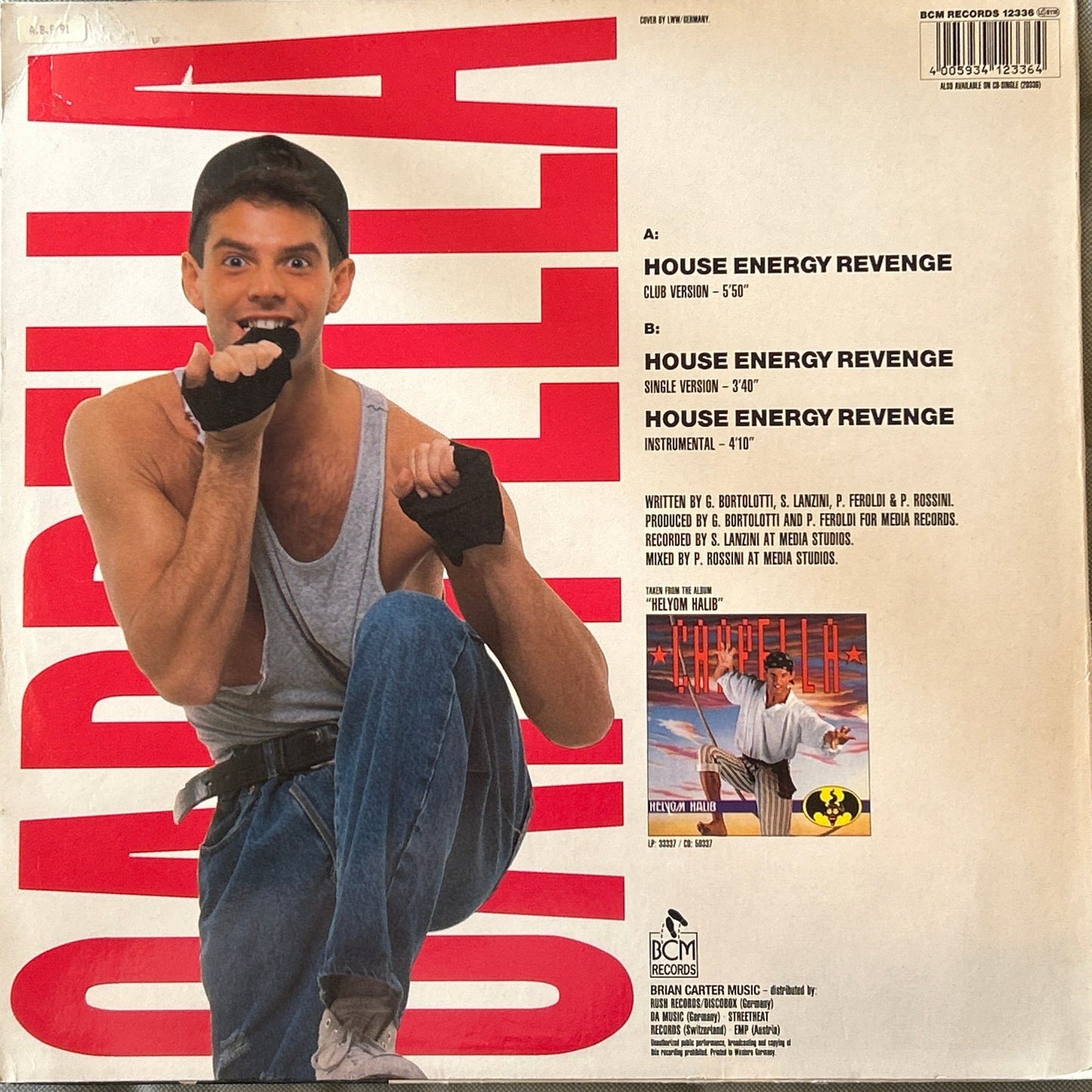 MAXISINGLE Cappella – House Energy Revenge 2ª Mano - DISCOS NAKASHA