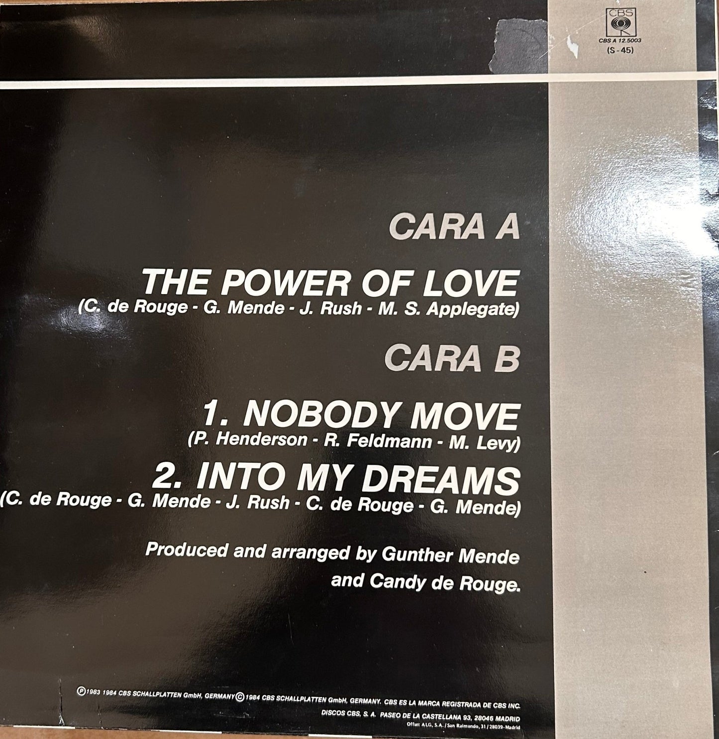 MAXISINGLE Jennifer Rush – The Power Of Love (Orchestral Remix) 2ª Mano (Producto exclusivo recogida en tienda) - DISCOS NAKASHA
