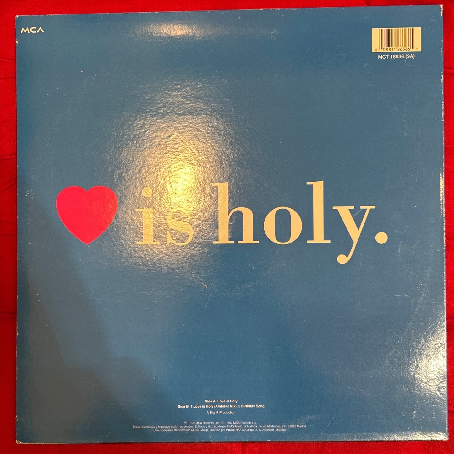 MAXISINGLE Kim Wilde – Love Is Holy 2ª Mano - DISCOS NAKASHA