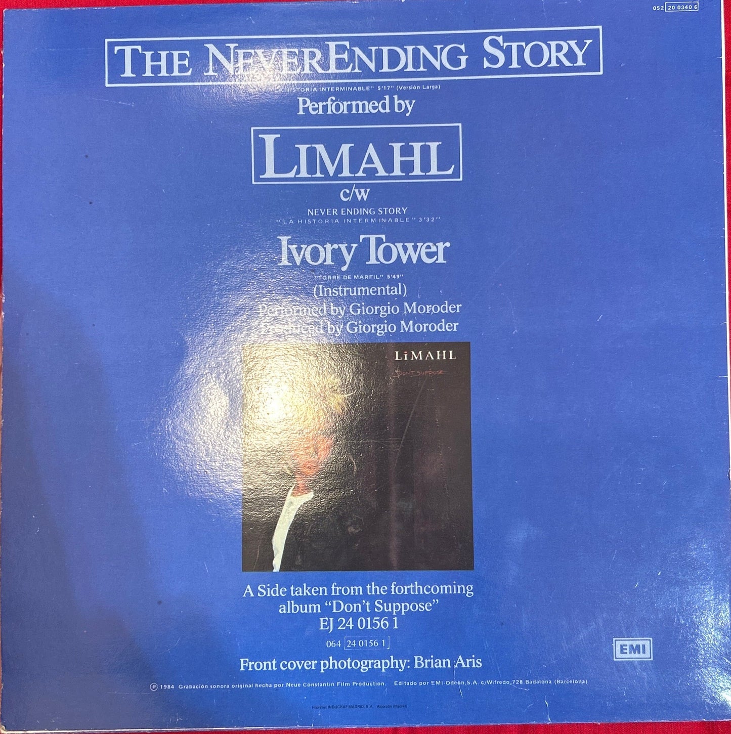 MAXISINGLE Limahl – The NeverEnding Story 2ª Mano - DISCOS NAKASHA