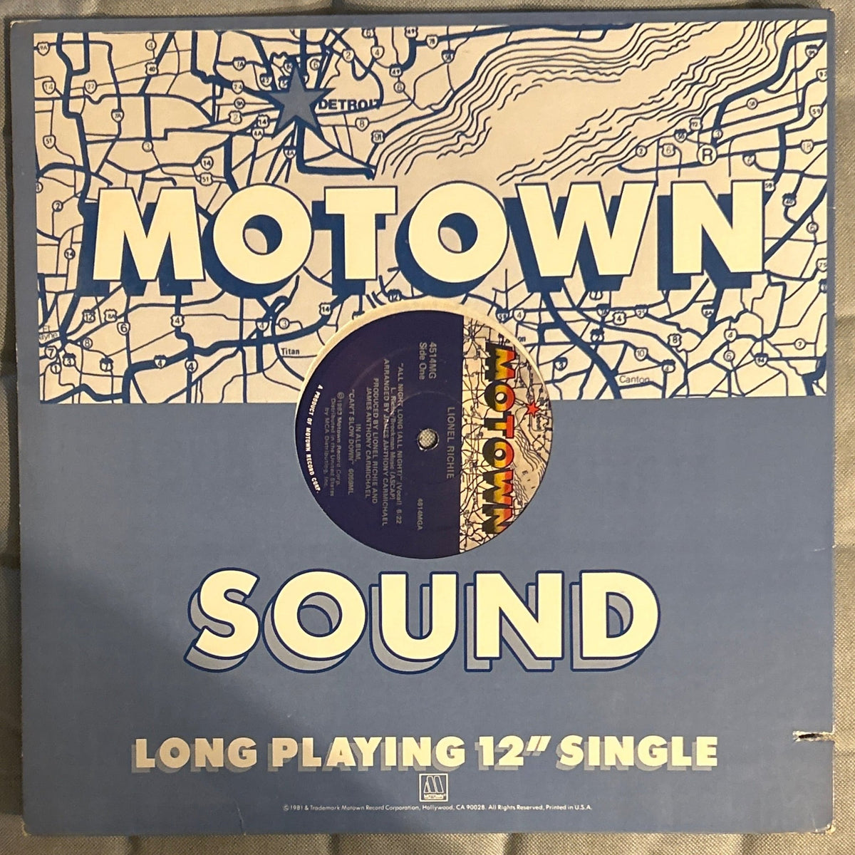 MAXISINGLE Lionel Richie – All Night Long (All Night) 2ª Mano - DISCOS NAKASHA