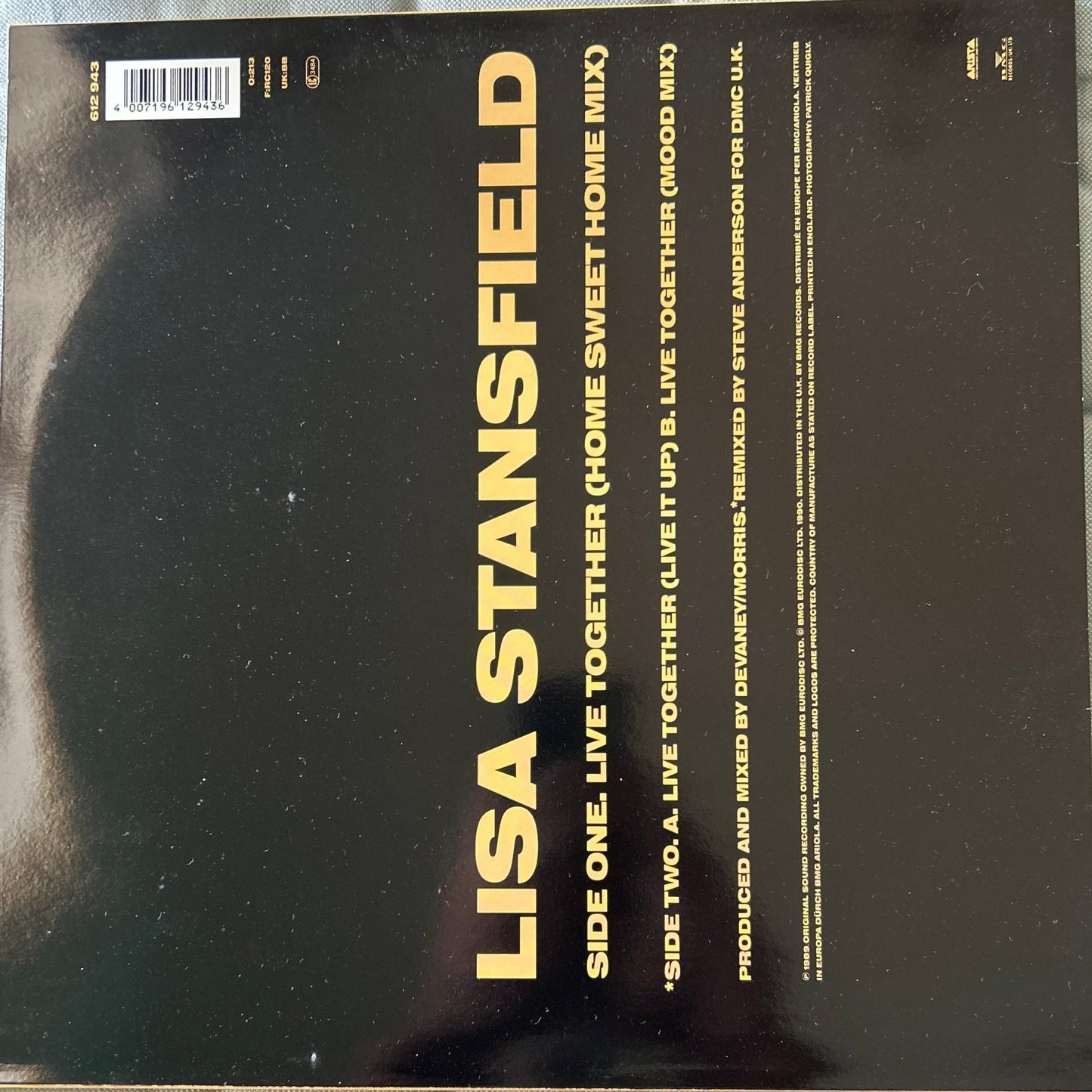 MAXISINGLE Lisa Stansfield – Live Together (Remix) 2ª Mano - DISCOS NAKASHA