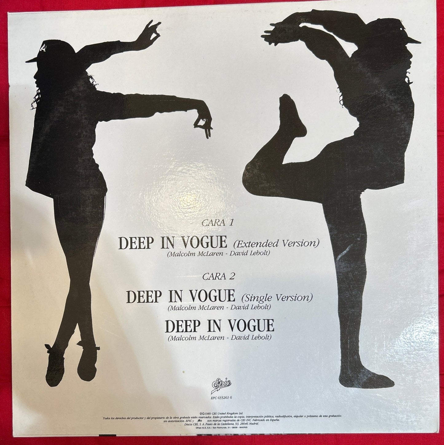MAXISINGLE Malcolm McLaren – Deep In Vogue 2ª Mano - DISCOS NAKASHA