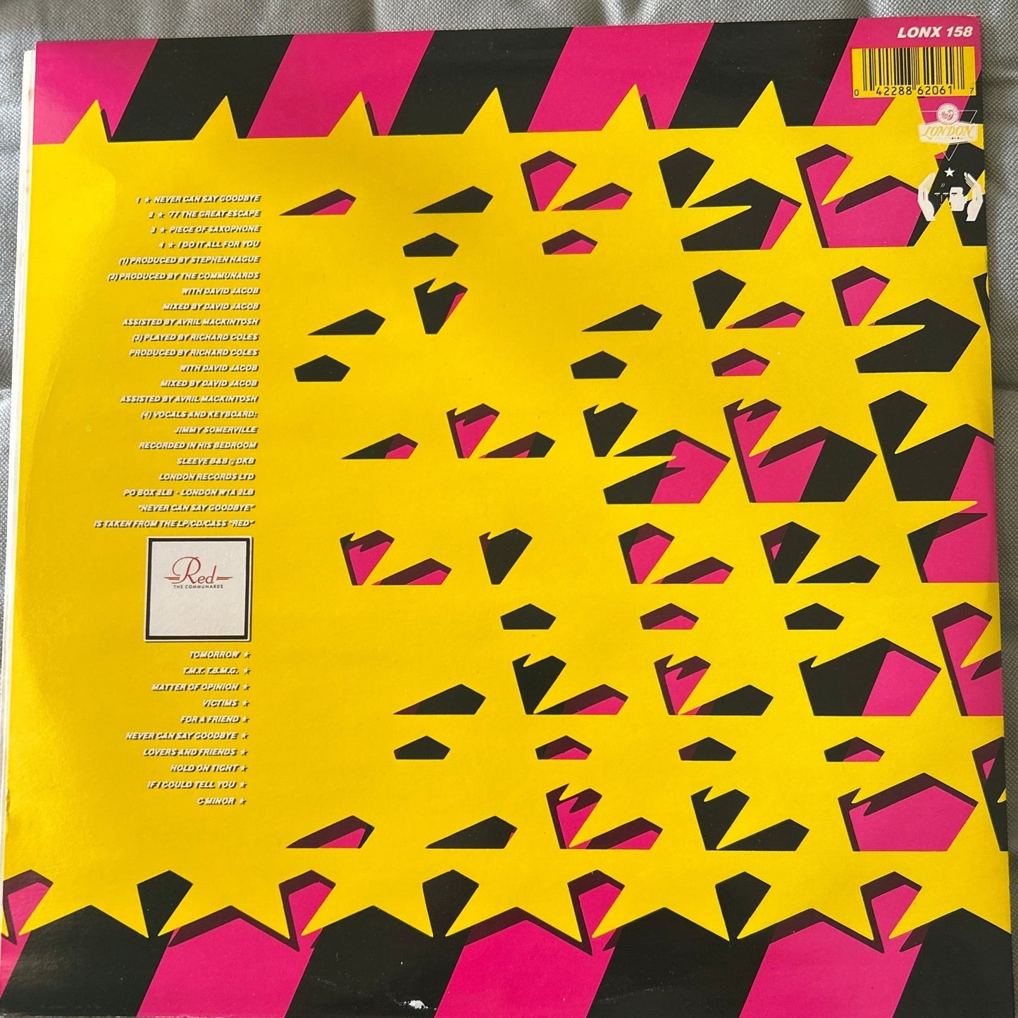 MAXISINGLE The Communards – Never Can Say Goodbye 2ª Mano - DISCOS NAKASHA