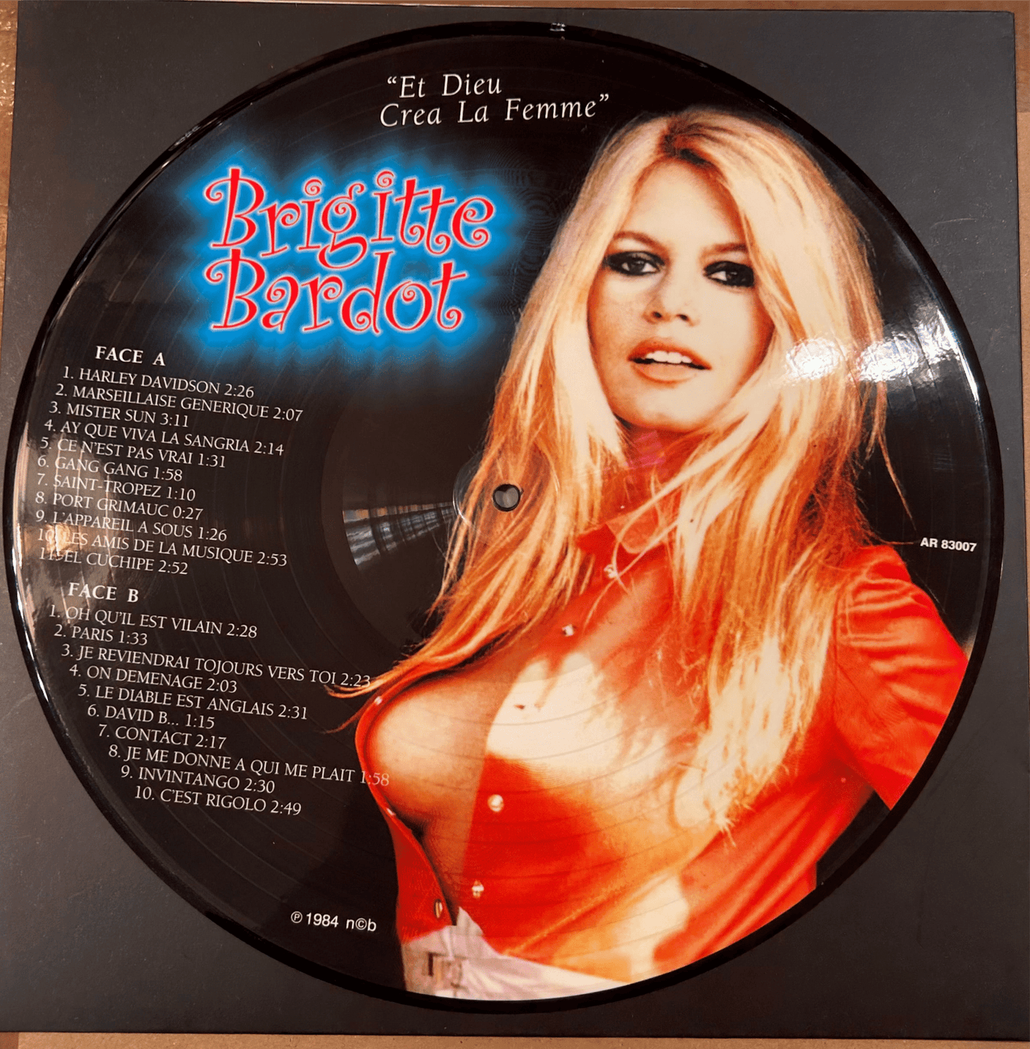 PICTURE DISC Brigitte Bardot – Et Dieu Crea La Femme Nuevo sin precintar - Bootleg - DISCOS NAKASHA