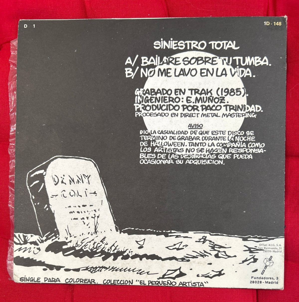 SINGLE Siniestro Total – Bailare Sobre Tu Tumba 2ª Mano - DISCOS NAKASHA