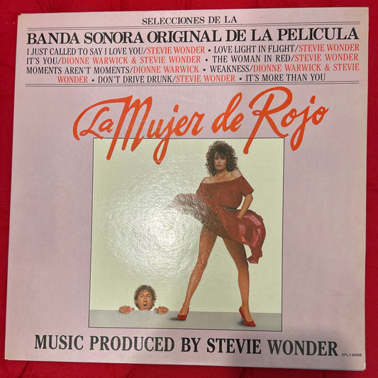 LP Banda Sonora -  Stevie Wonder – La Mujer De Rojo  2ª Mano