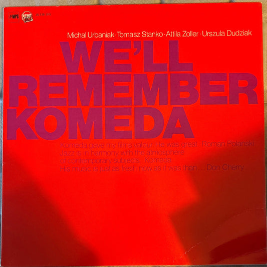 LP Michal Urbaniak · Tomasz Stanko · Attila Zoller · Urszula Dudziak – We'll Remember Komeda 2ª Mano