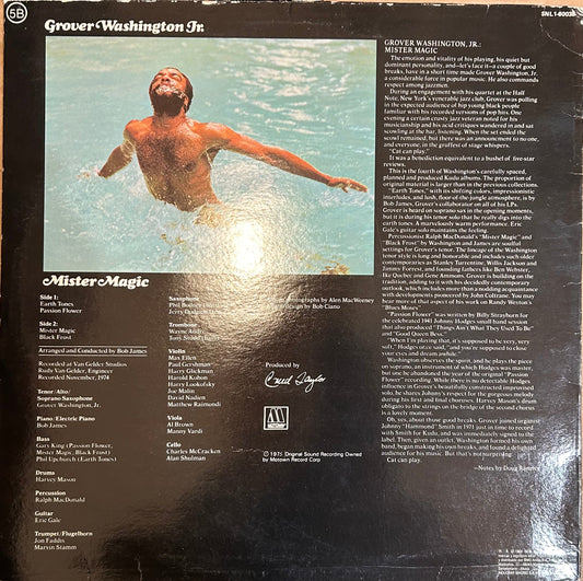 LP Grover Washington, Jr. ‎– Mister Magic 2ª Mano