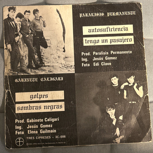 SINGLE Paralisis Permanente / Gabinete Caligari – Golpes - Autosuficiencia 2ª Mano