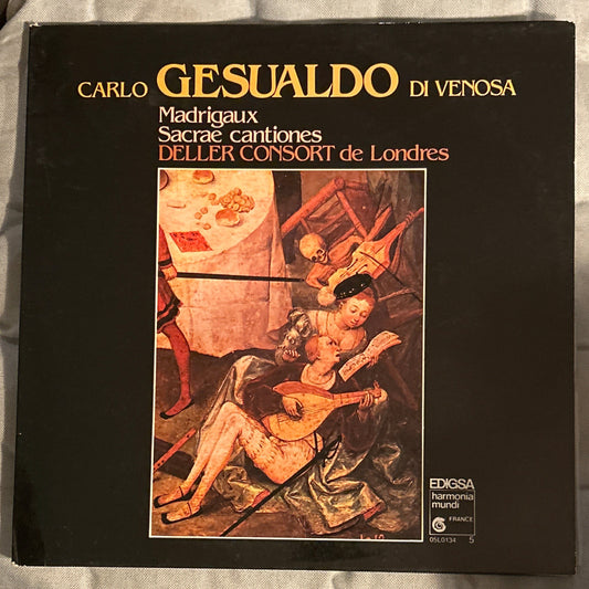 LP Carlo Gesualdo Di Venosa*, Deller Consort ‎– Madrigaux - Sacrae Cantiones 2ª Mano