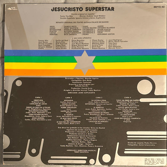 LP Banda Sonora -  Jesucristo Superstar (Camilo Sesto / Teddy Bautista / Angela Carrasco) 2ª Mano (Copia)