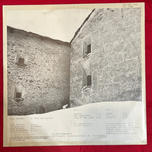 LP Bill Connors ‎– Of Mist And Melting 2ª Mano