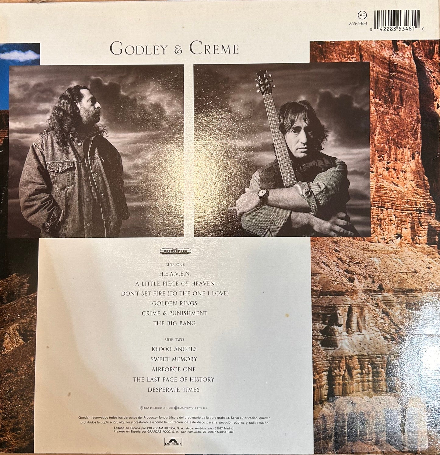 LP Godley & Creme ‎– Goodbye Blue Sky 2ª Mano