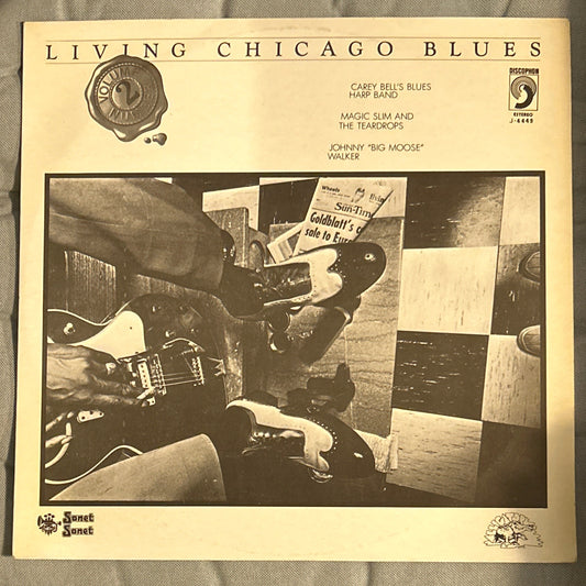 LP Carey Bell's Blues Harp Band / Magic Slim And The Teardrops / Johnny "Big Moose" Walker – Living Chicago Blues Volume 2 2ª Mano