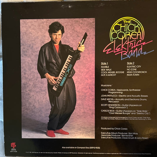 LP The Chick Corea Elektric Band ‎– The Chick Corea Elektric Band 2ª Mano