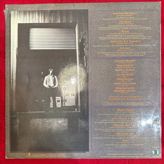 LP Jackson Browne ‎– Running On Empty 2ª Mano