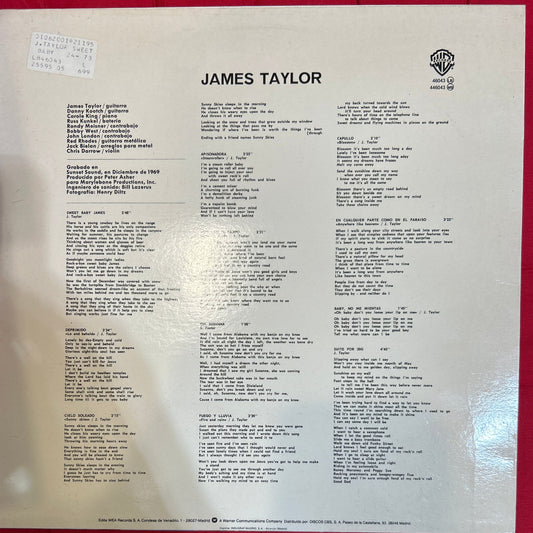 LP James Taylor ‎– Sweet Baby James 2ª Mano