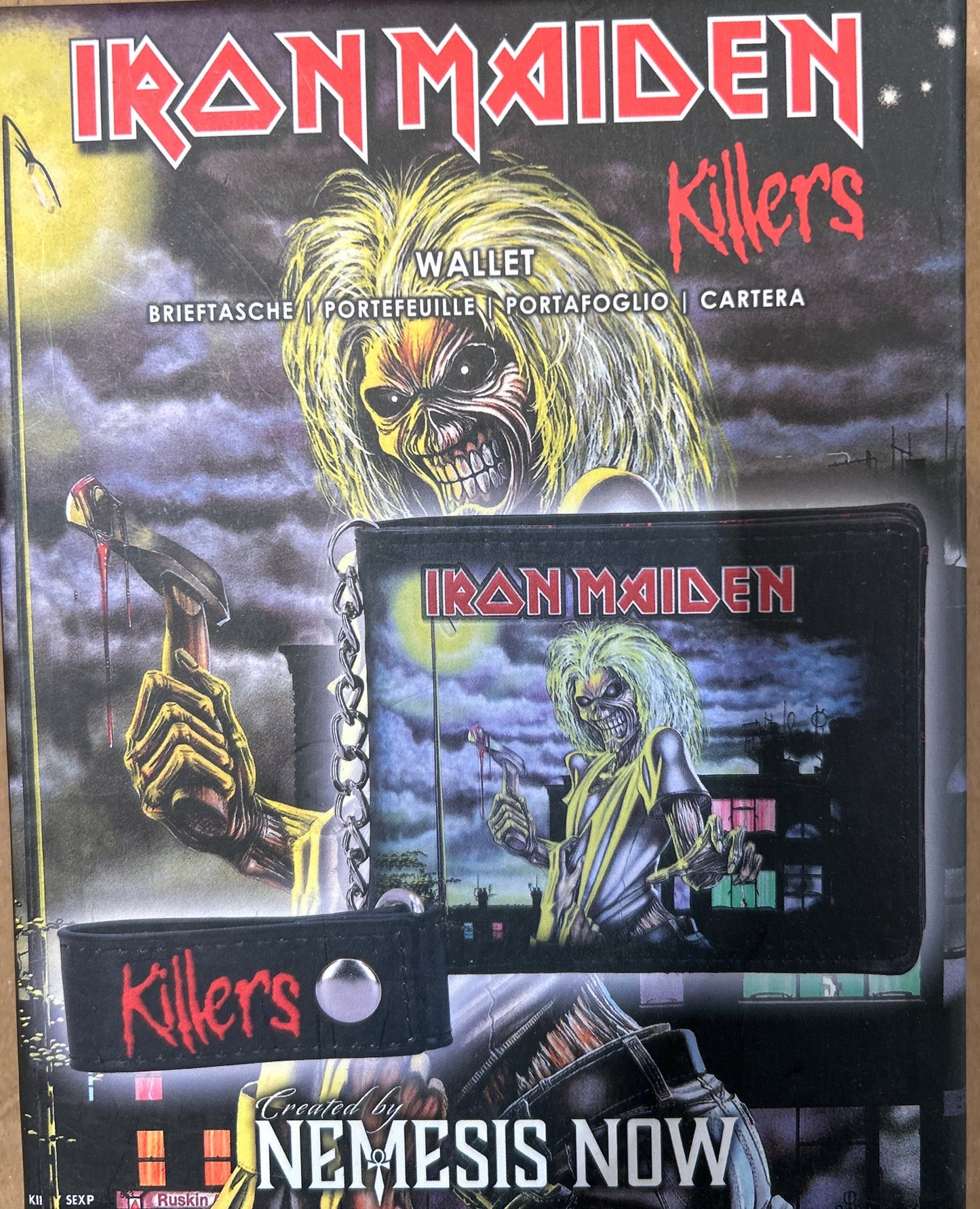 Portefeuille Iron Maiden, neuf dans sa boîte officielle