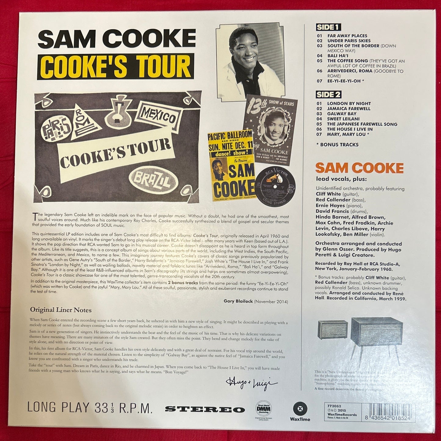 LP Sam Cooke ‎– Cooke's Tour 2ª mano