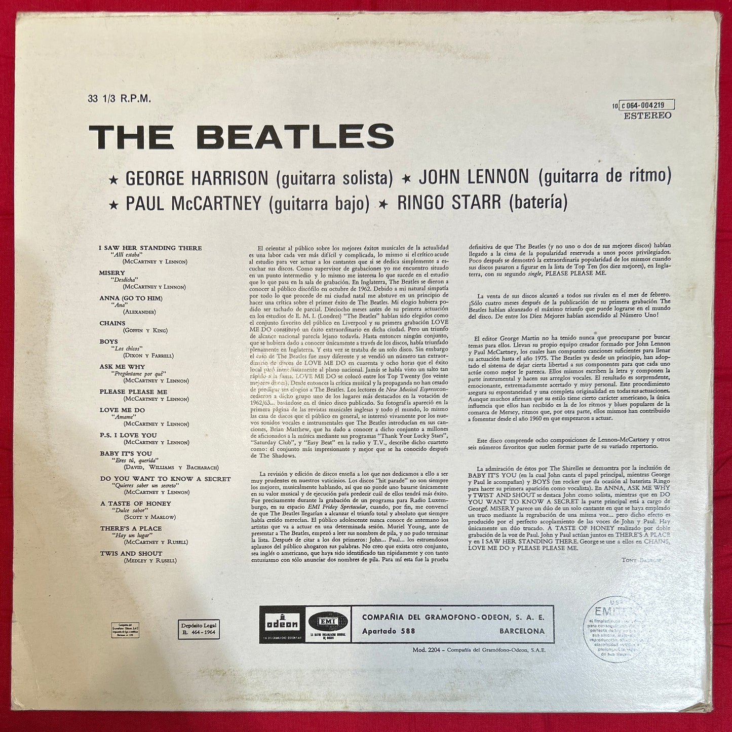 LP The Beatles ‎– The Beatles 2ª Mano
