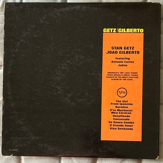LP Stan Getz / Joao Gilberto Featuring Antonio Carlos Jobim ‎– Getz / Gilberto 2ª Mano