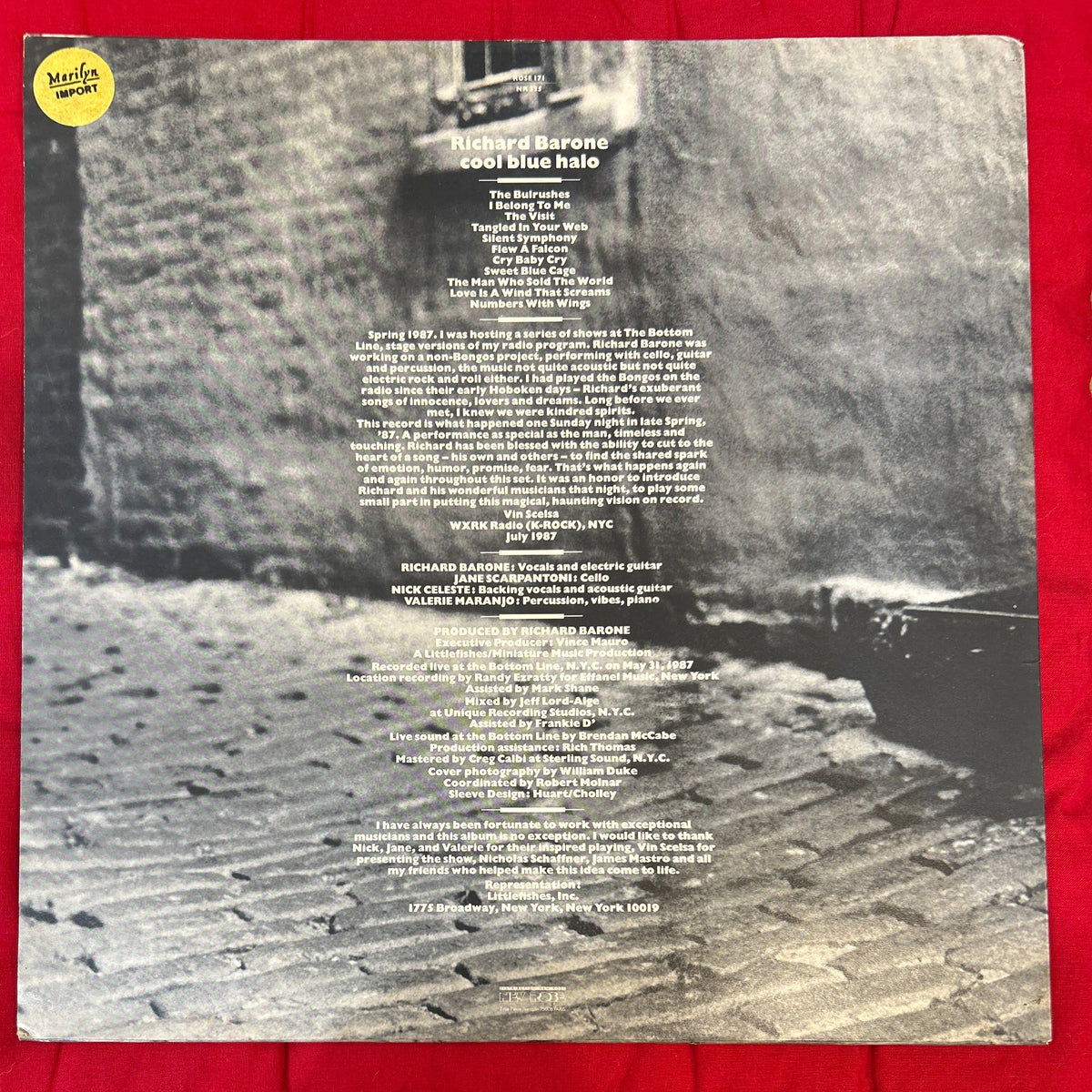 LP Richard Barone – Cool Blue Halo 2ª Mano