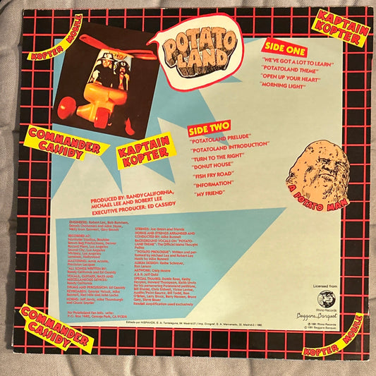 LP Spirit  ‎– The Adventures Of Kaptain Kopter & Commander Cassidy In Potato Land 2ª Mano