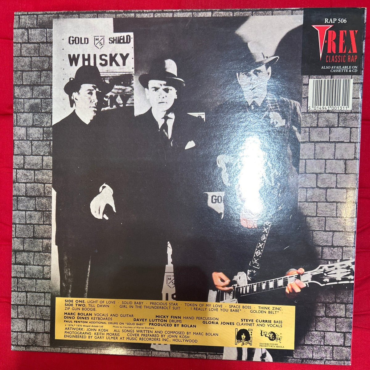 LP Marc Bolan and T-Rex ‎– Bolan's Zip Gun 2ª Mano