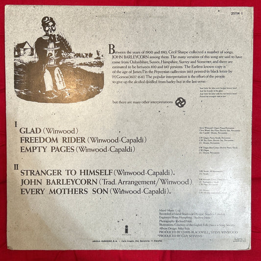 LP Traffic ‎– John Barleycorn Must Die 2ª Mano