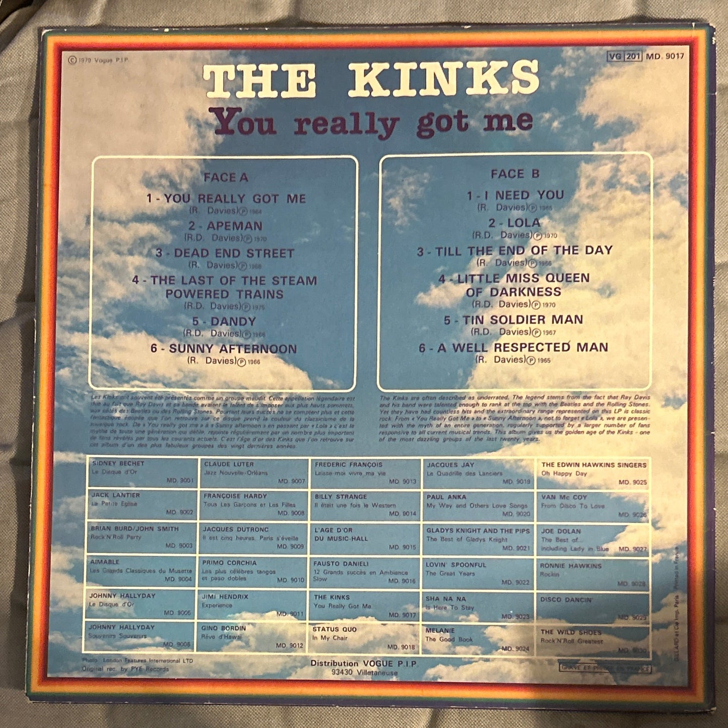 LP The Kinks ‎– You Really Got Me 2ª Mano