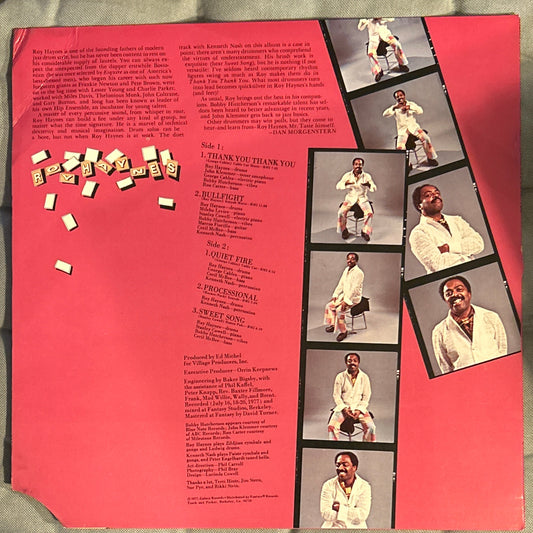 LP Roy Haynes ‎– Thank You Thank You 2ª Mano