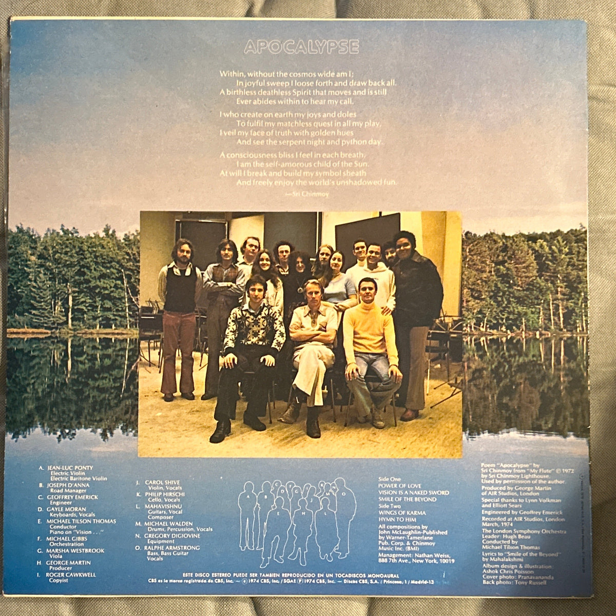 LP Mahavishnu Orchestra With The London Symphony Orchestra, Michael Tilson Thomas – Apocalypse 2ª Mano