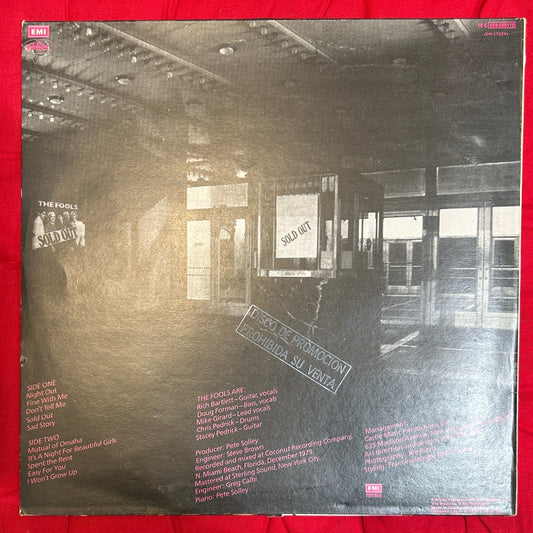LP The Fools ‎– Sold Out 2ª mano
