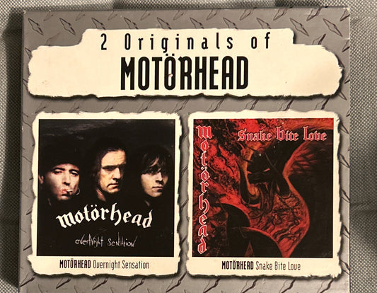 CD Motorhead ‎– 2 Originals Of Motörhead (Overnight Sensation / Snake Bite Love) 2ª Mano