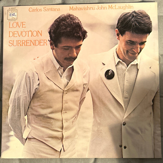 LP Carlos Santana / Mahavishnu John McLaughlin* ‎– Love Devotion Surrender 2ª Mano