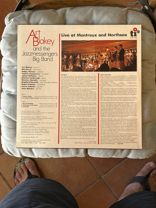 LP Art Blakey & The Jazzmessengers Big Band ‎– Live At Montreux And Northsea 2ª Mano