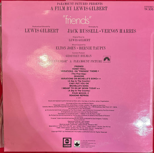 LP Banda Sonora -  Elton John ‎– Friends 2ª mano (Producto exclusivo recogida en tienda)