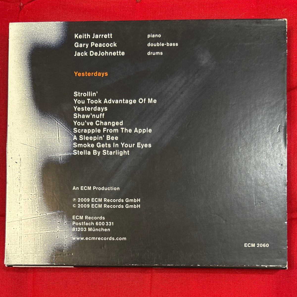 CD Keith Jarrett / Gary Peacock / Jack DeJohnette ‎– Yesterdays 2ª Mano