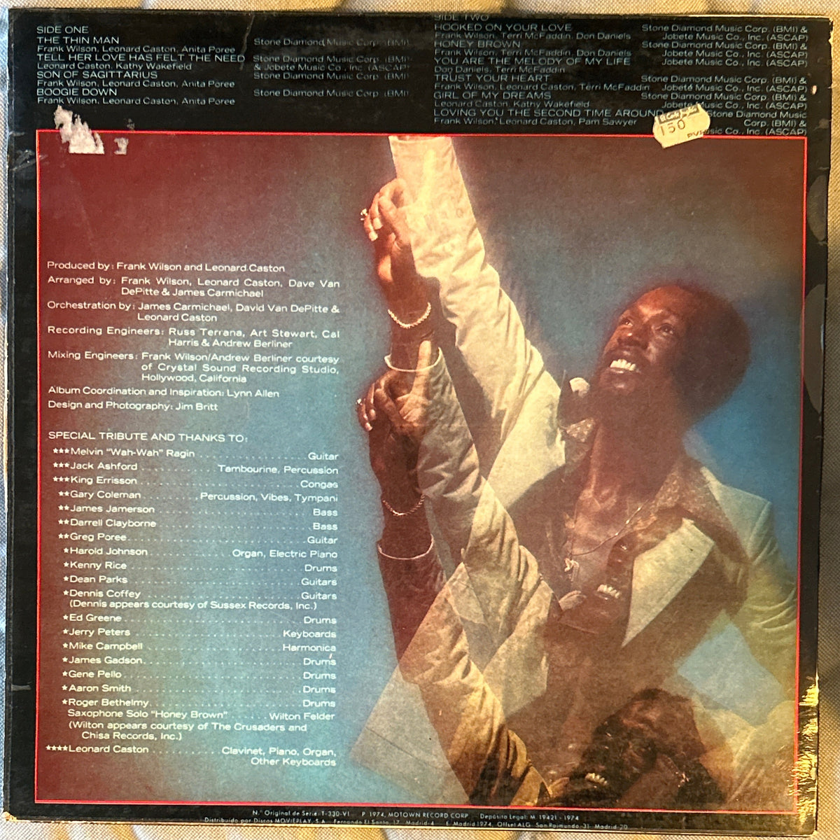 LP Eddie Kendricks ‎– Boogie Down 2ª Mano