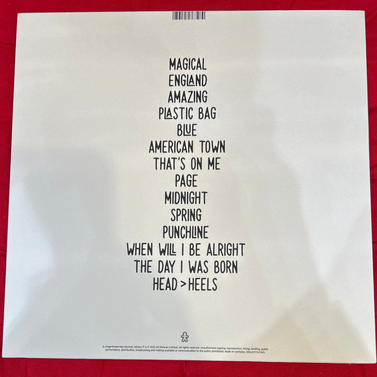 LP Ed Sheeran ‎– Autumn Variations 2ª Mano