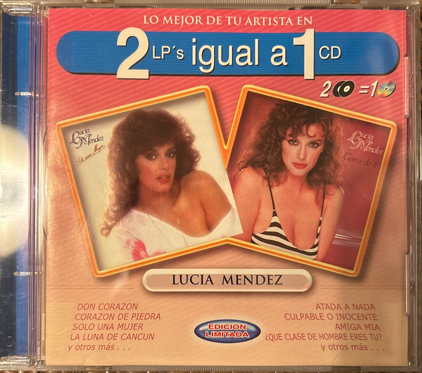 CD Lucia Méndez – 2 Vinyles Égale 1 CD Occasion