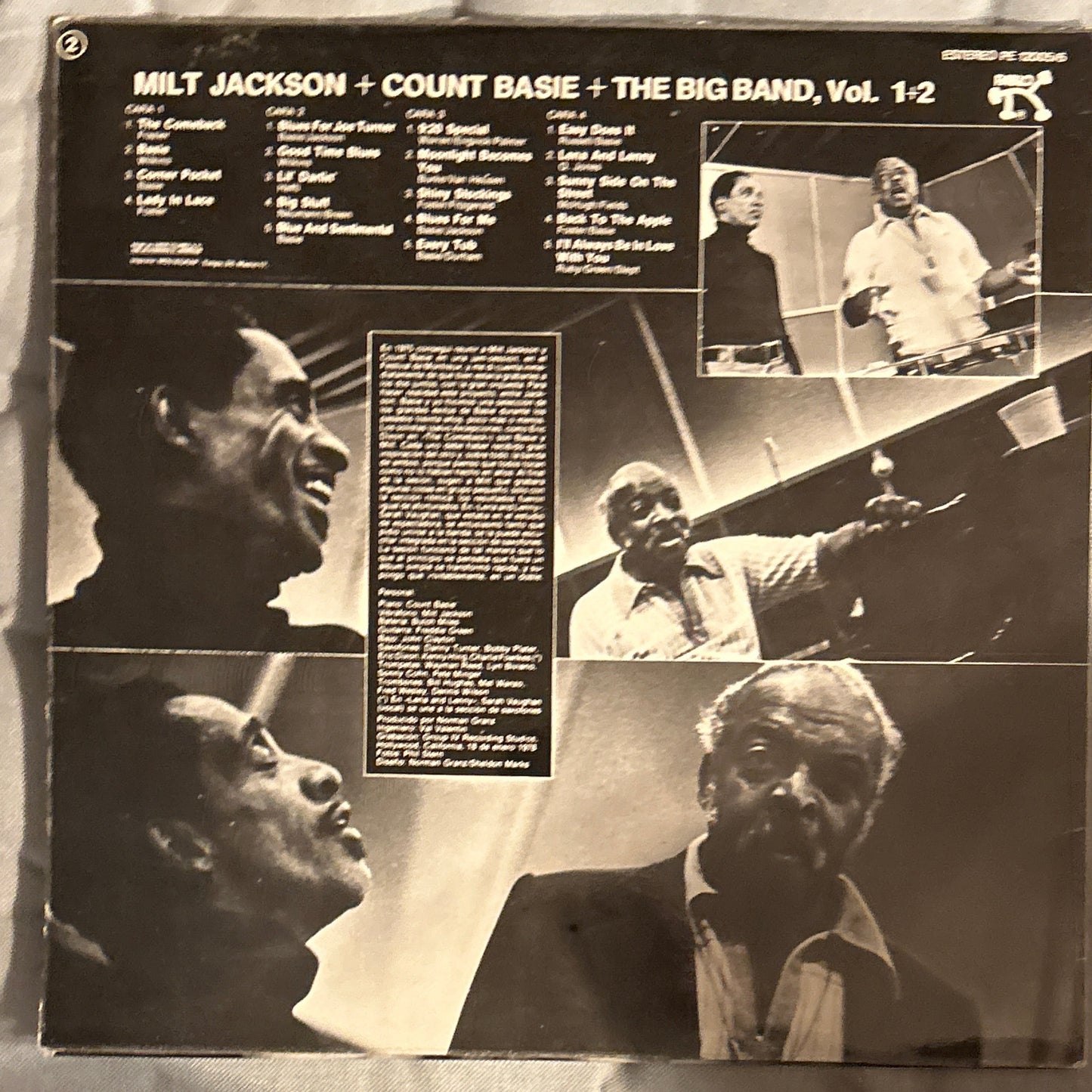 LP Milt Jackson + Count Basie + The Big Band* ‎– Milt Jackson + Count Basie + The Big Band Vols. 1 + 2 2ª Mano