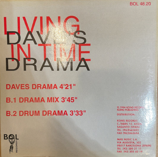 MAXISINGLE Living In Time ‎– Dave's Drama 2ª Mano (Producto exclusivo recogida en tienda)